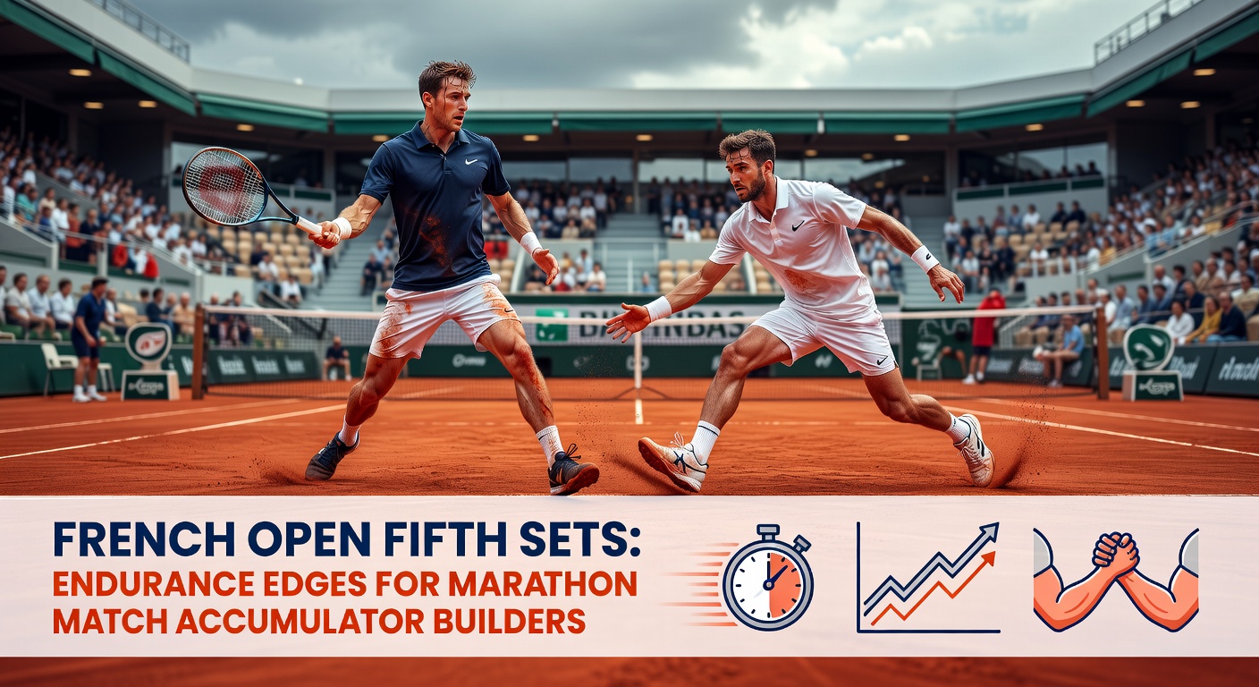 Novak Djokovic battling through a marathon fifth set at the French Open, sweat-soaked and focused amid a packed Philippe-Chatrier crowd