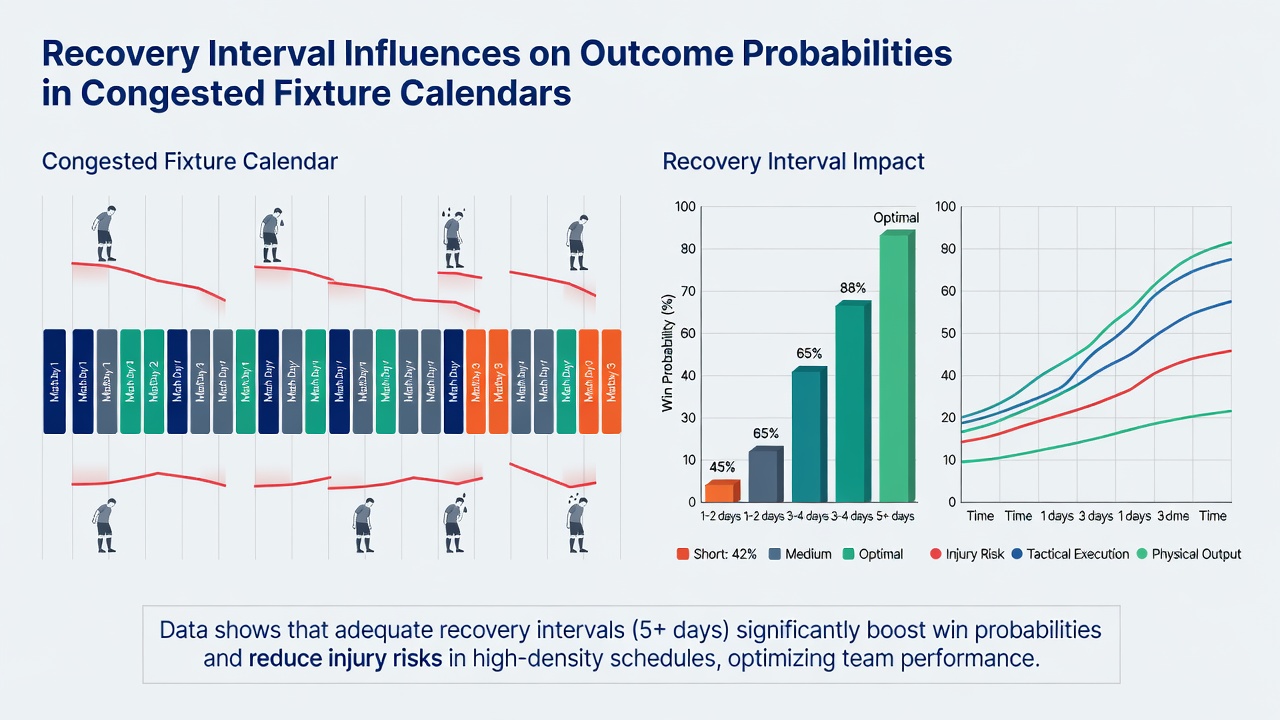 Data visualization of recovery intervals and match outcome trends