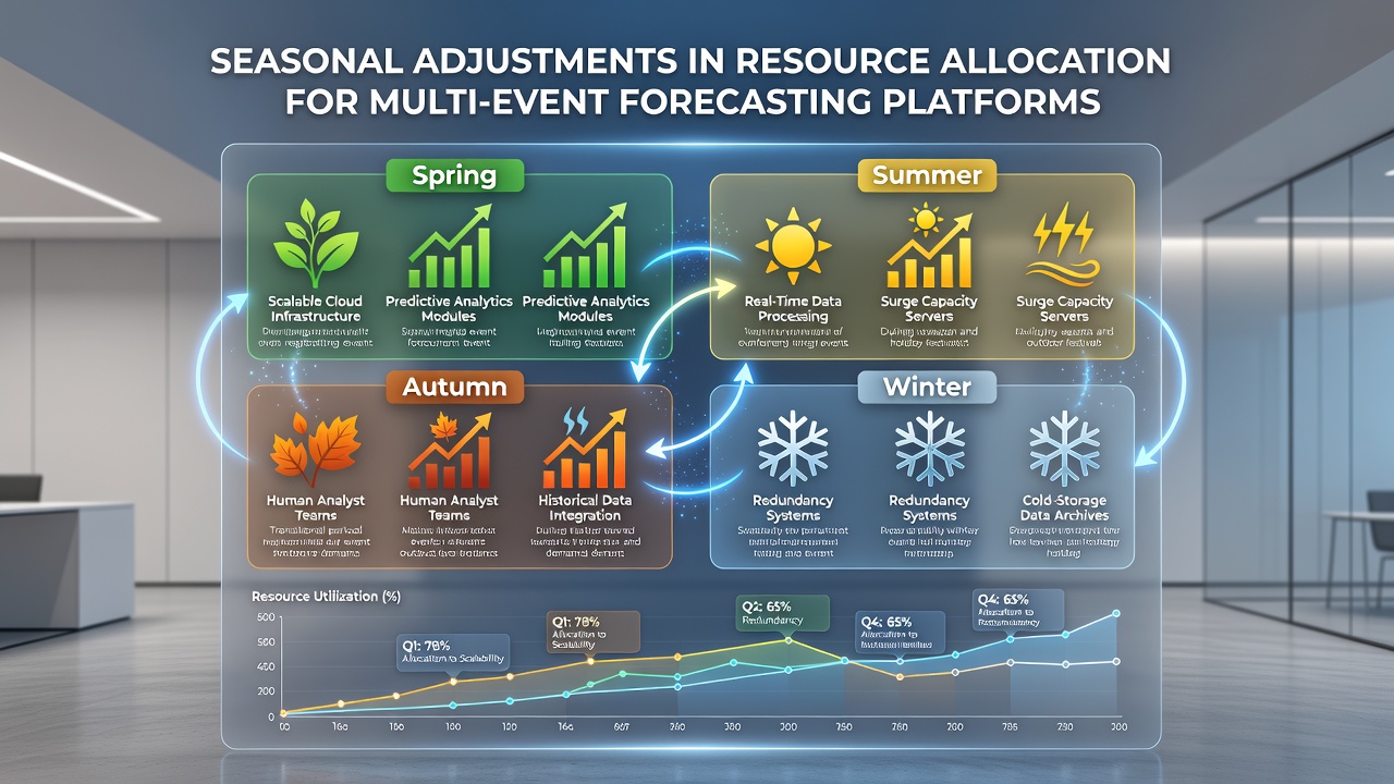 Detailed view of dynamic allocation dashboards and team coordination during peak forecasting periods
